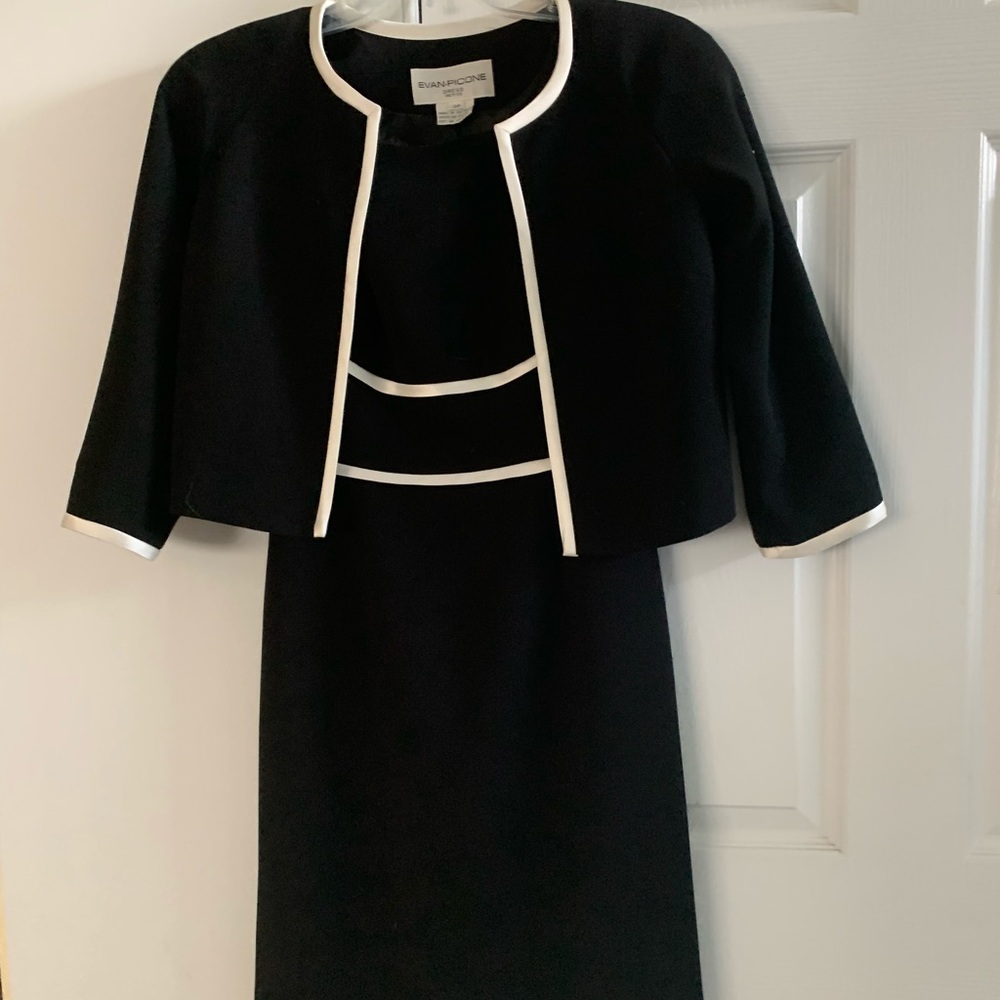 Evan Piccone Classic 2 piece black dress. Like new!